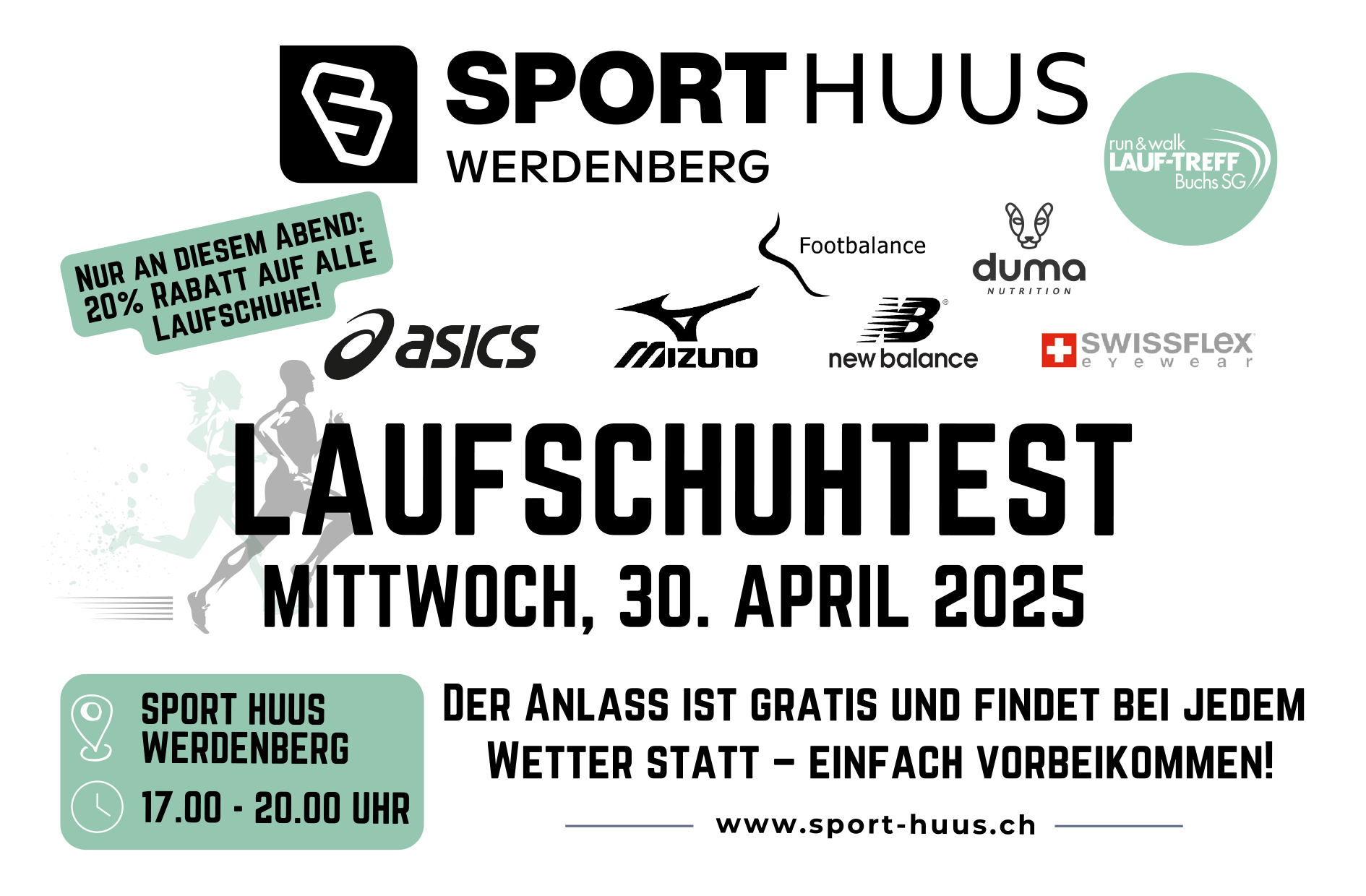 Laufschuh-Test 30. April